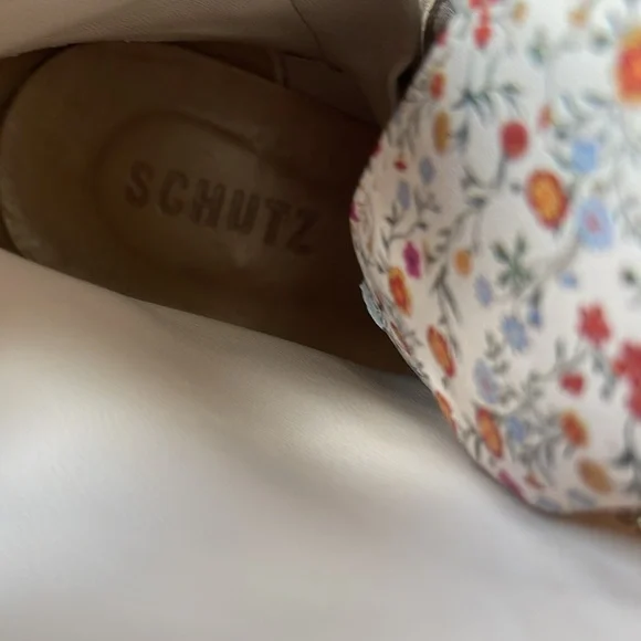 Schutz Mckenzie Floral Leather Boots Size 8.5 - Picture 11 of 12